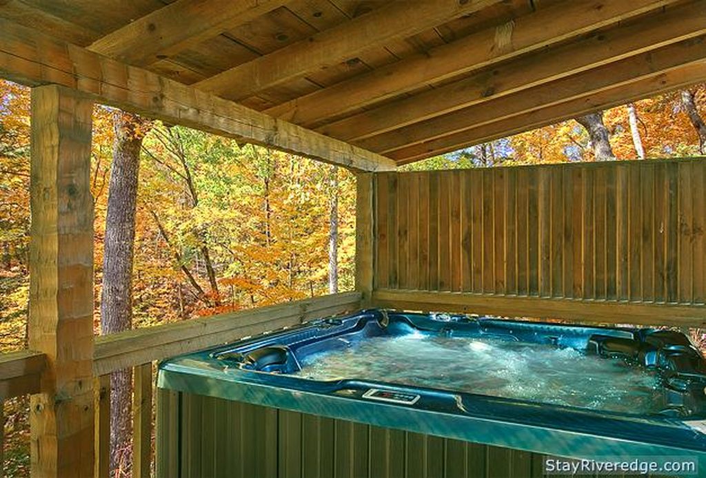 Hot tub at Peaceful Brook