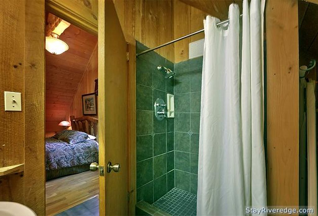 Shower next to bedroom