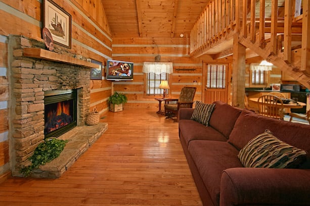 Enjoy a beautiful mountain view in one of our Cabins.